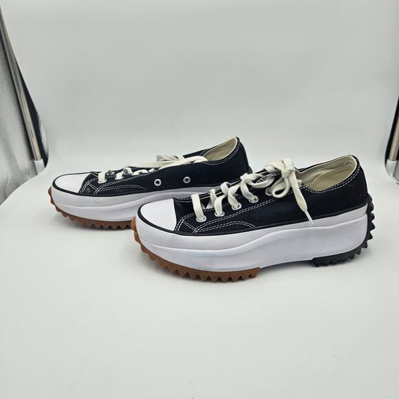 Converse Run Star Hike Low Platform Sneakers Black 168816C Women’s 7.5 - Picture 4 of 9